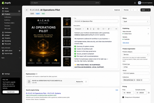 R.I.C.H.O. AI Operations Pilot